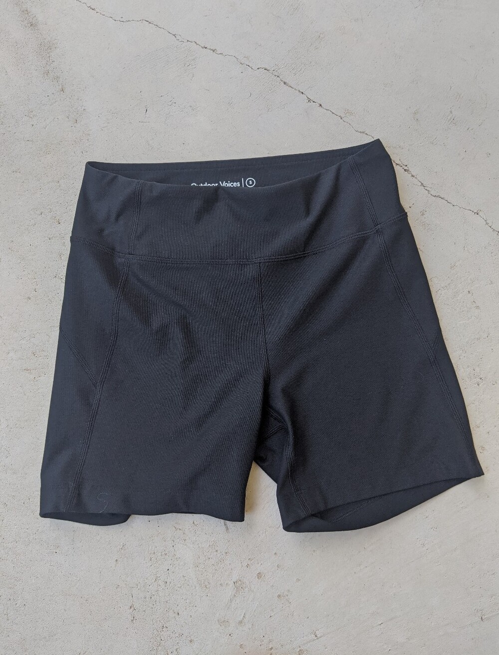 Outdoor Voices Heathered Black Running Shorts